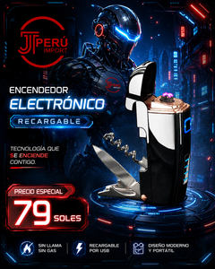 ENCENDEDOR ELECTRONICO 2 EN 1 BLACK FB