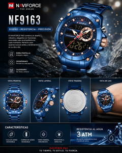 NAVIFORCE 9163 BLUE FB