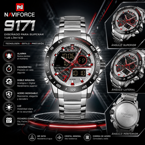 NAVIFORCE 9171 SILVER R - FB