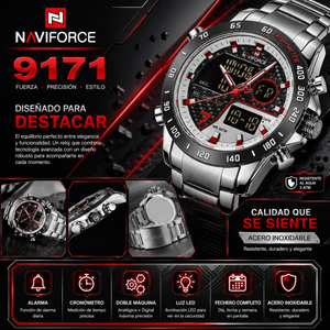 NAVIFORCE 9171 SILVER R - FB
