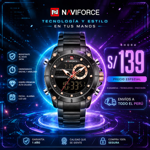 NAVIFORCE 9163 NEGRO FB
