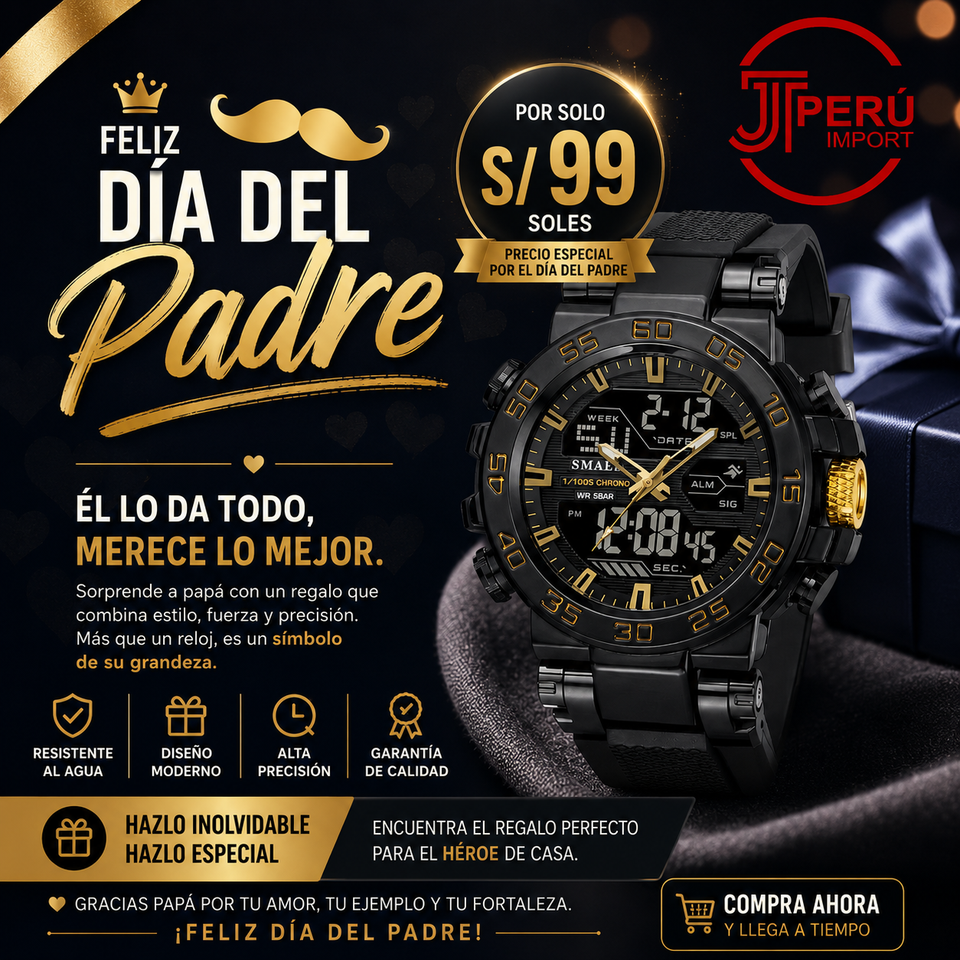 SMAEL 8139 BLACK GOLD