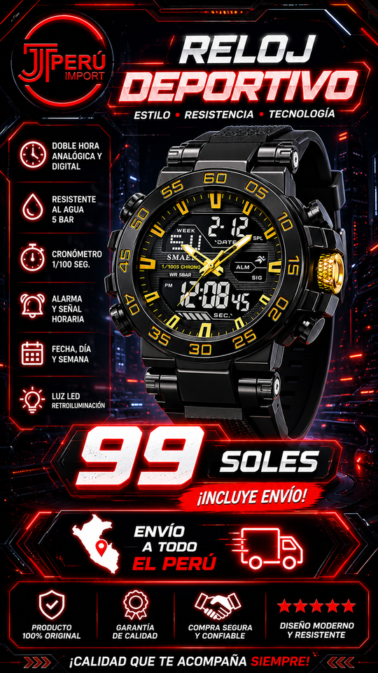 SMAEL 8139 BLACK GOLD