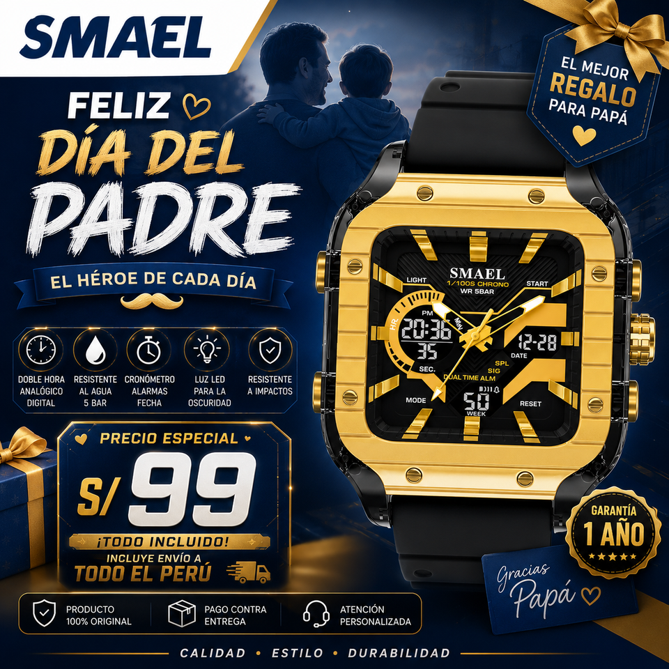 SMAEL 8133 GOLD BLACK