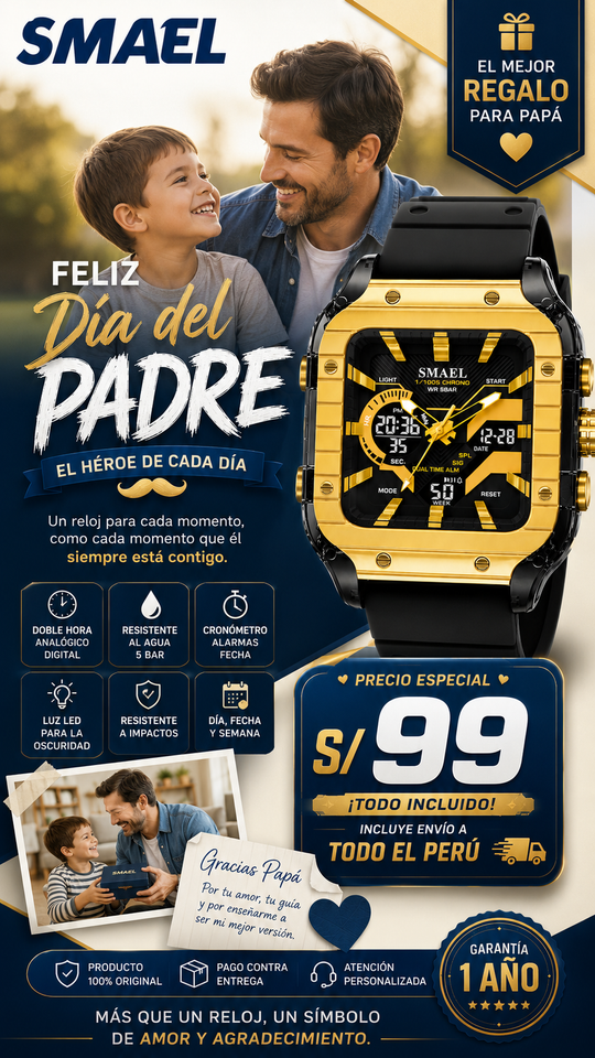 SMAEL 8133 GOLD BLACK