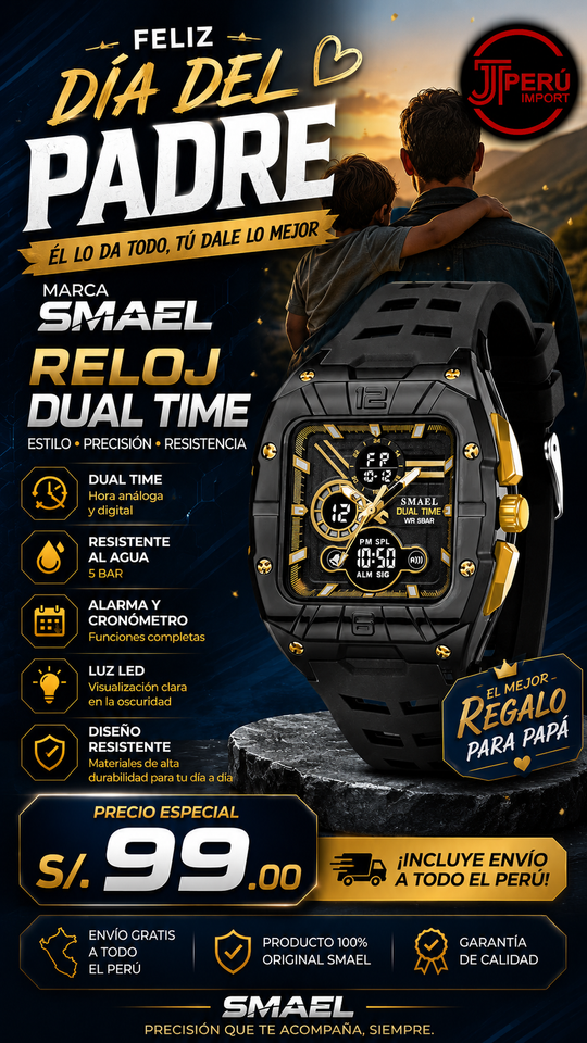 SMAEL 8135 GOLD BLACK