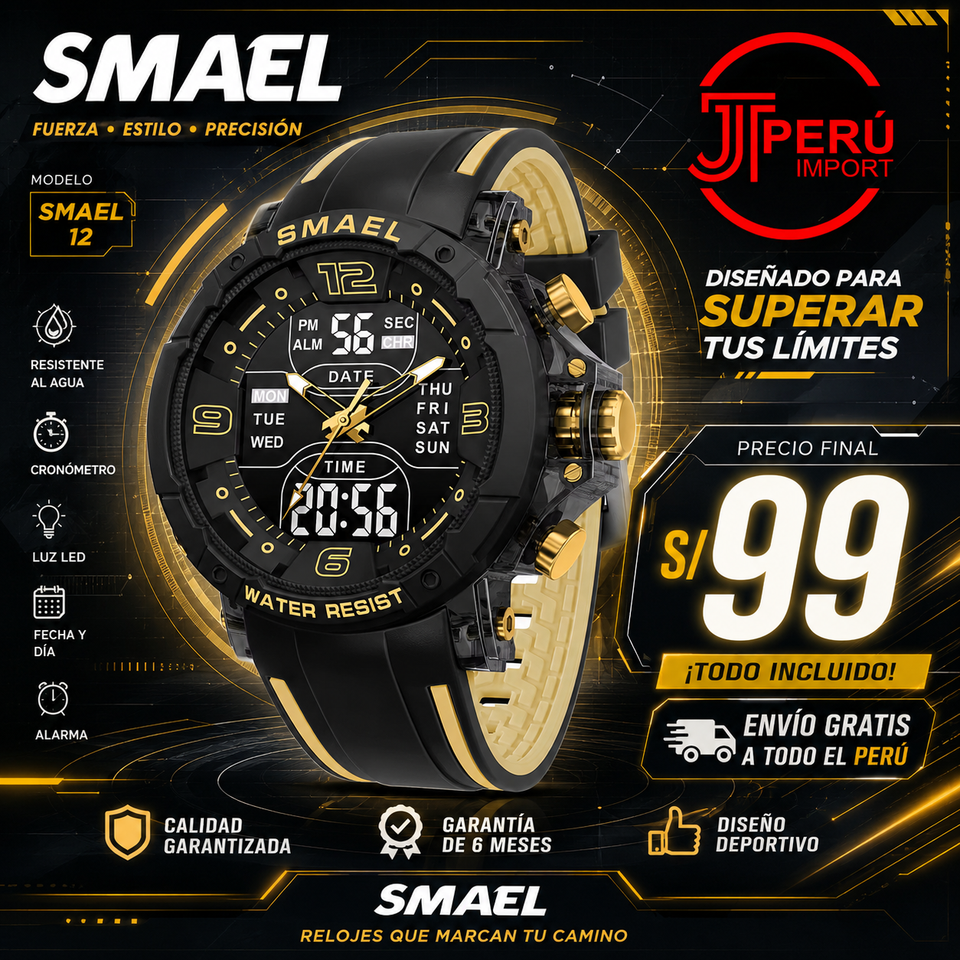 SMAEL 8140 GOLD BLACK