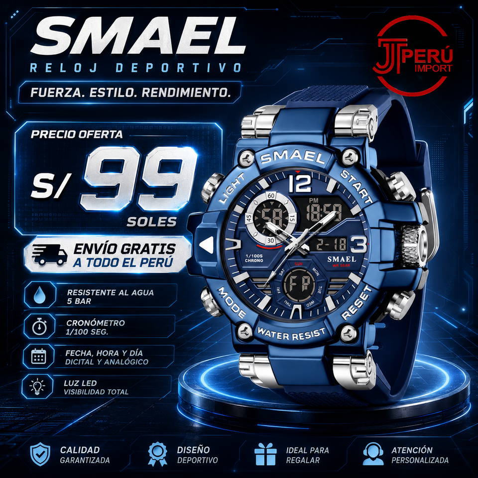 SMAEL 8110 SILVER BLUE