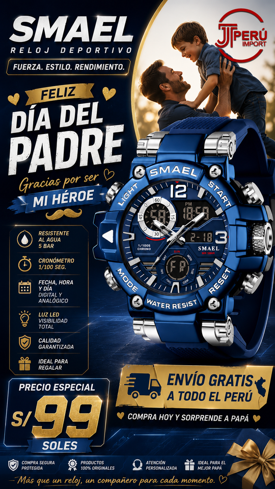 SMAEL 8110 SILVER BLUE