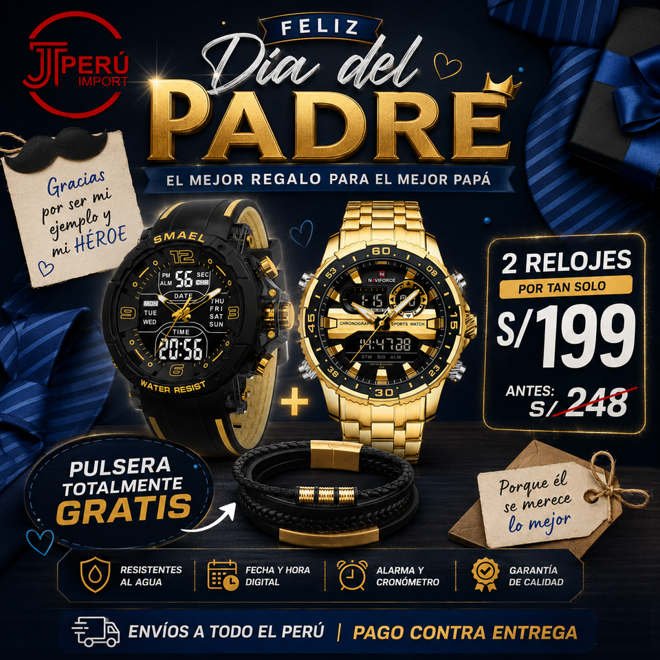 OFERTA SMAEL + NAVIFORCE + GRATIS PULSERA