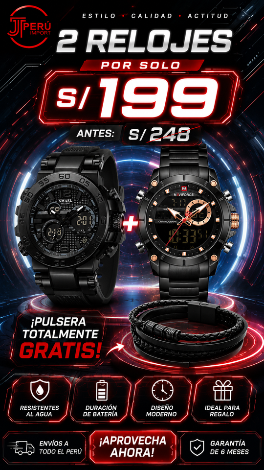 OFERTA SMAEL + NAVIFORCE + GRATIS PULSERA
