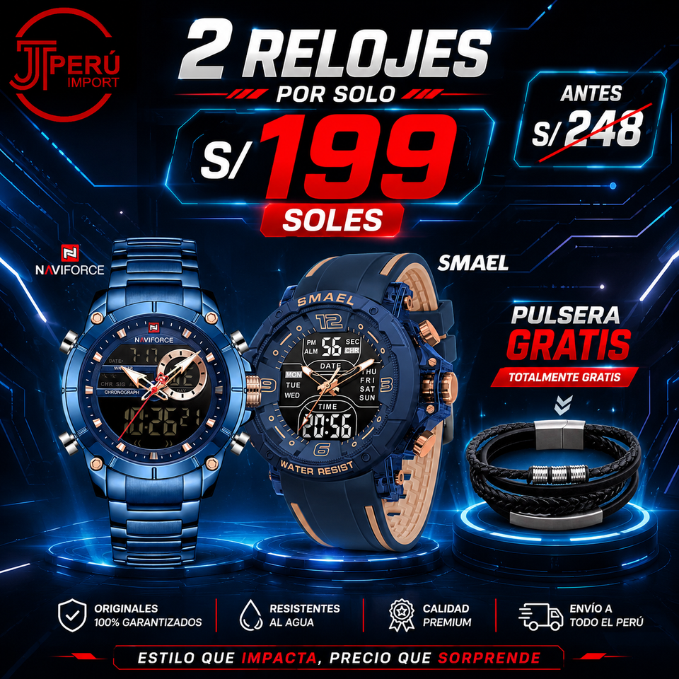 OFERTA SMAEL + NAVIFORCE + GRATIS PULSERA