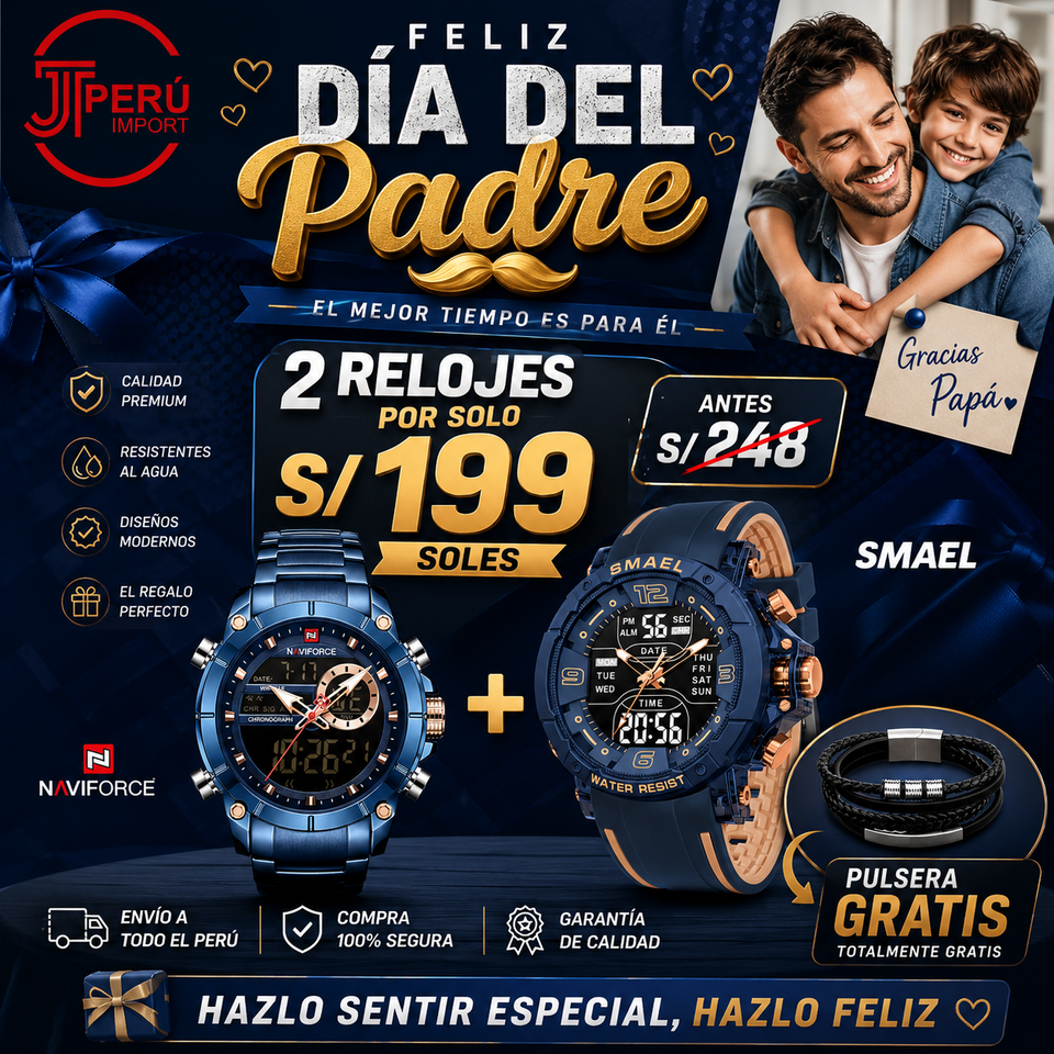 OFERTA SMAEL + NAVIFORCE + GRATIS PULSERA