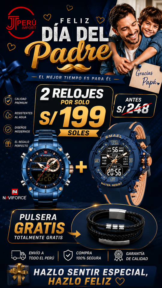 OFERTA SMAEL + NAVIFORCE + GRATIS PULSERA