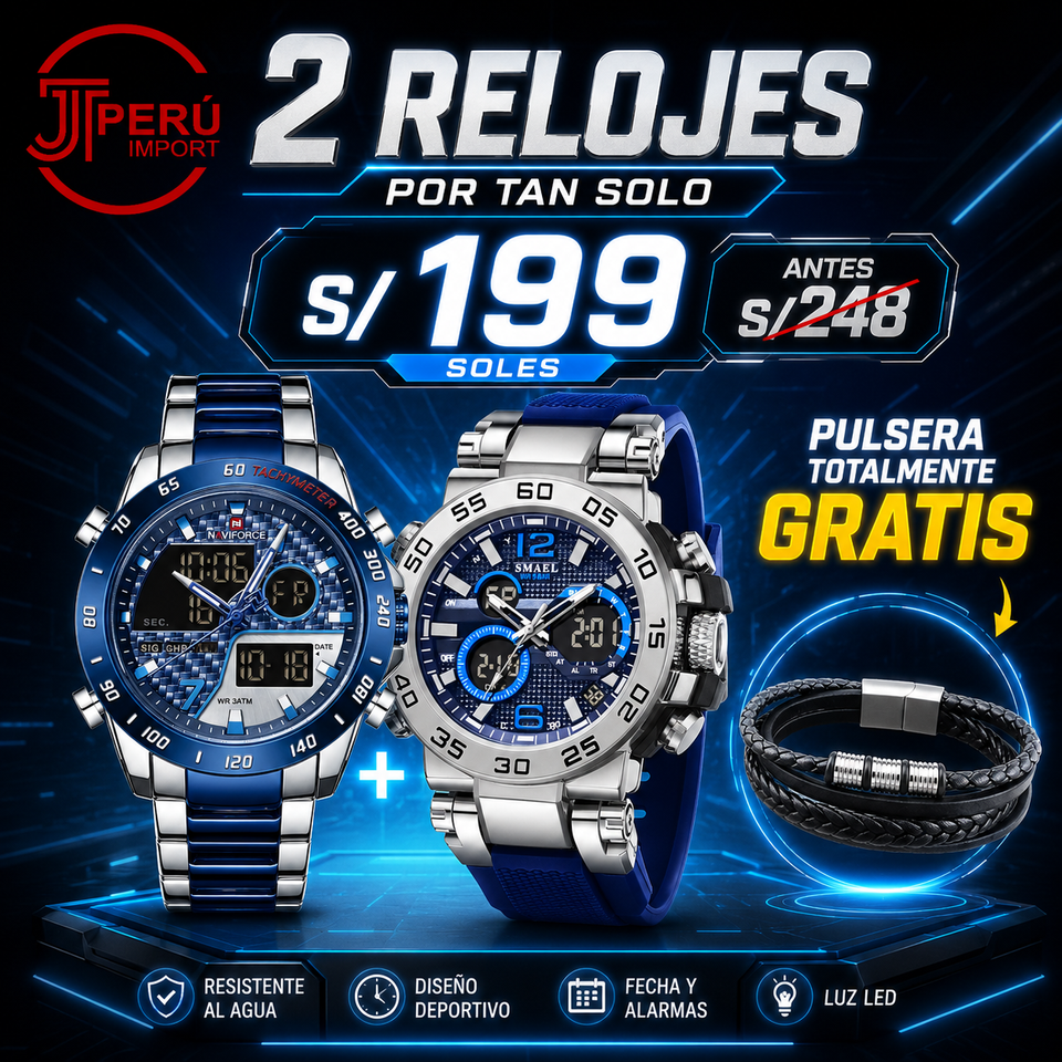 OFERTA SMAEL + NAVIFORCE + GRATIS PULSERA