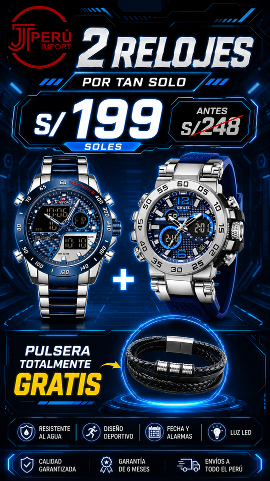 OFERTA SMAEL + NAVIFORCE + GRATIS PULSERA