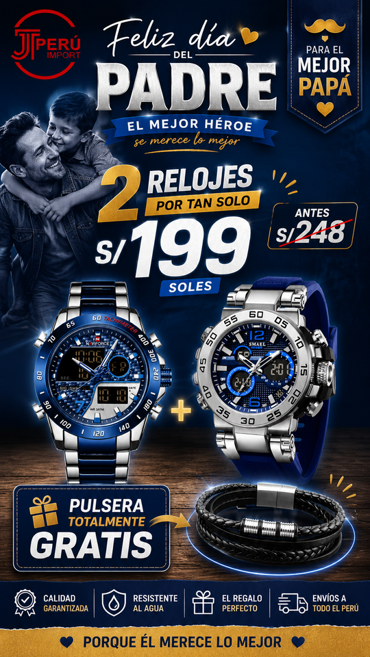 OFERTA SMAEL + NAVIFORCE + GRATIS PULSERA