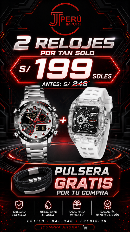 OFERTA SMAEL + NAVIFORCE + GRATIS PULSERA