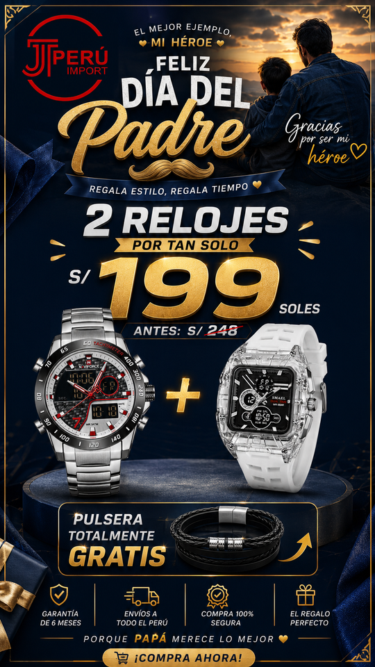 OFERTA SMAEL + NAVIFORCE + GRATIS PULSERA