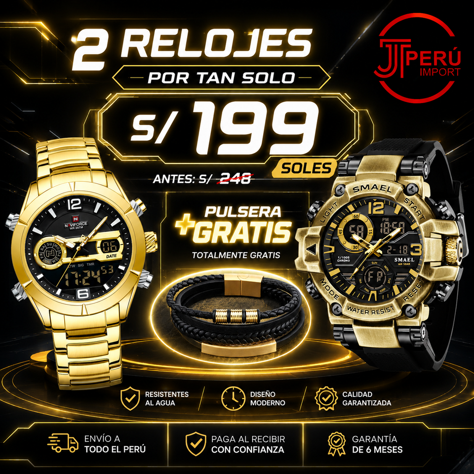 OFERTA SMAEL + NAVIFORCE + GRATIS PULSERA