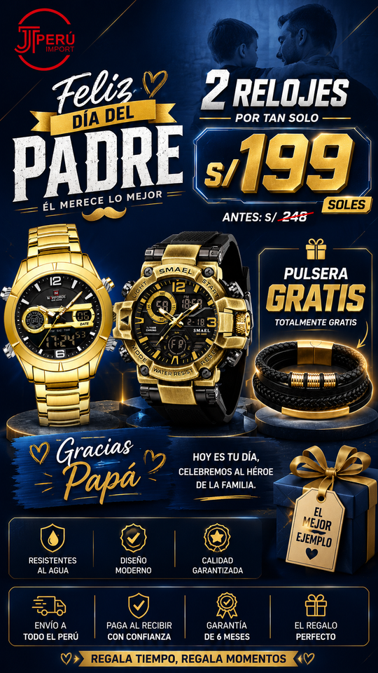 OFERTA SMAEL + NAVIFORCE + GRATIS PULSERA