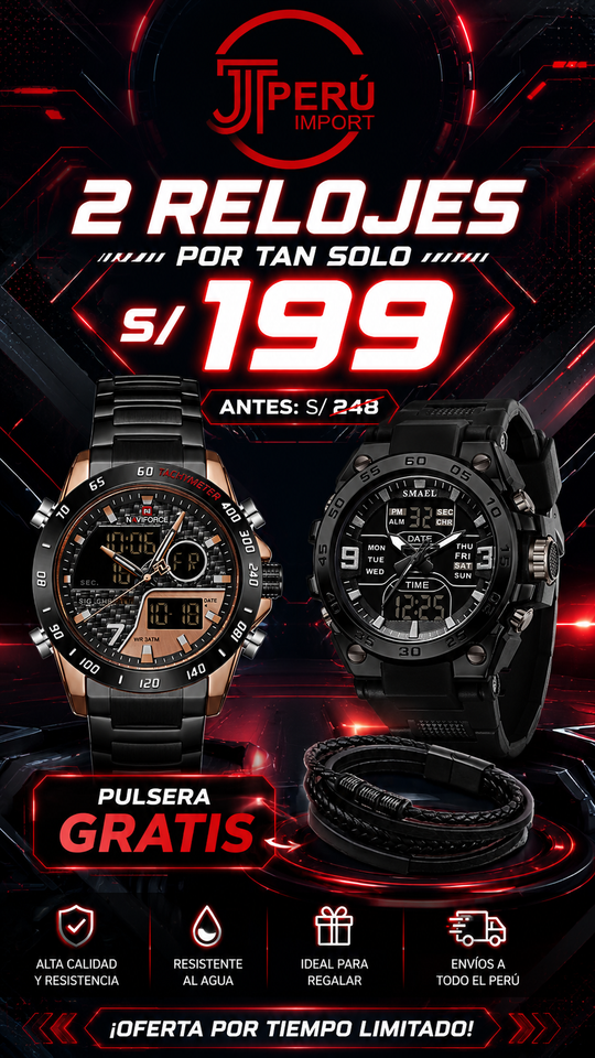 OFERTA SMAEL + NAVIFORCE + GRATIS PULSERA