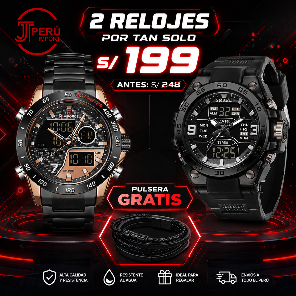 OFERTA SMAEL + NAVIFORCE + GRATIS PULSERA