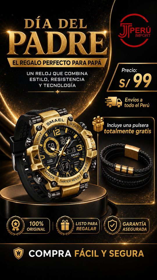 SMAEL 8110 GOLD BLACK