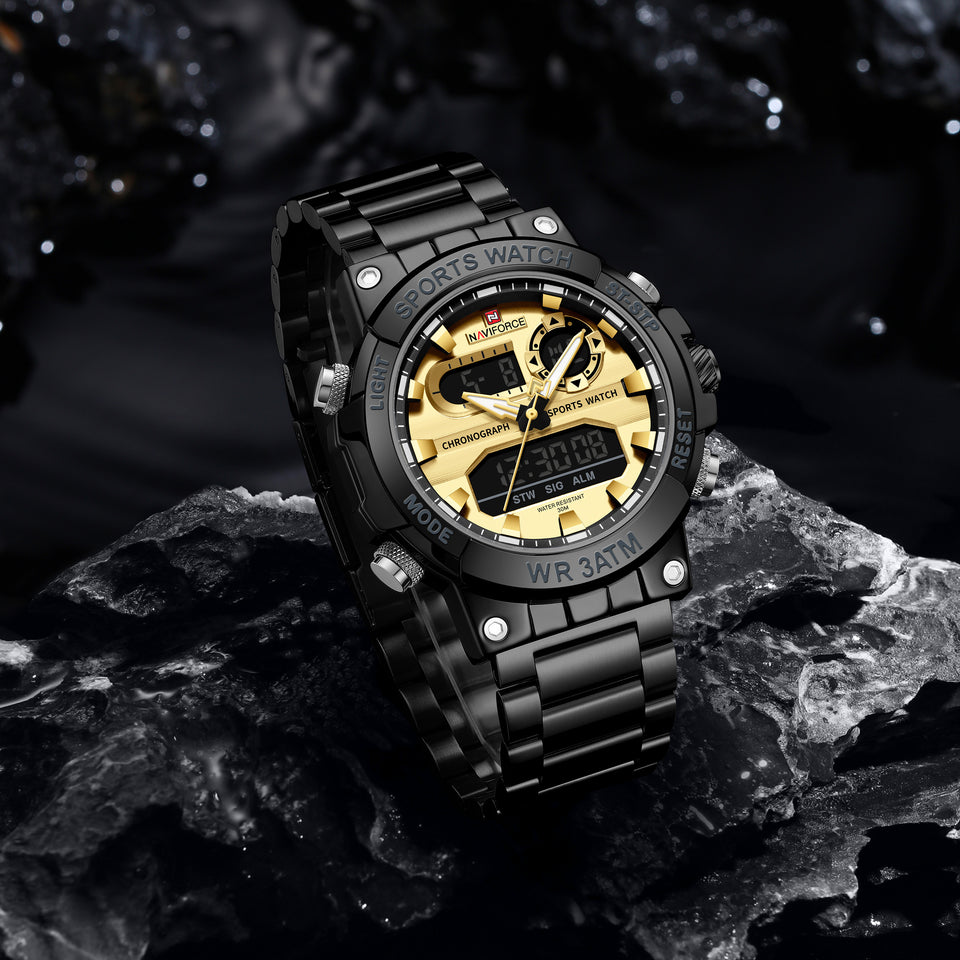 NAVIFORCE 9237 GOLD BLACK