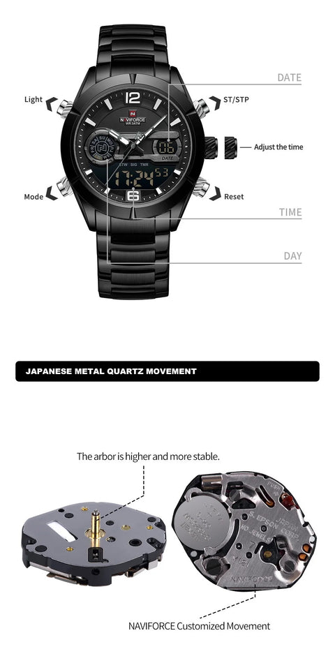 NAVIFORCE 9232 NEGRO