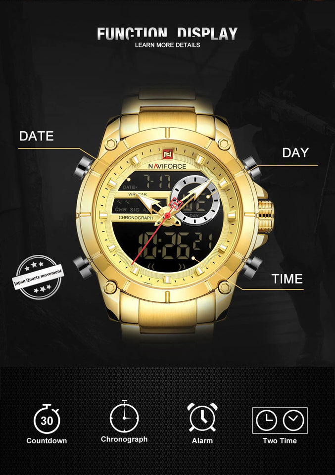 NAVIFORCE 9163 GOLD